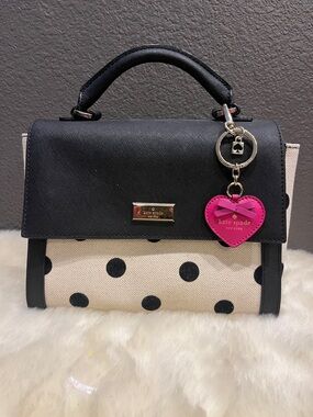 kate spade Black, Cream & black Polka Dot Top-Handle Satchel
